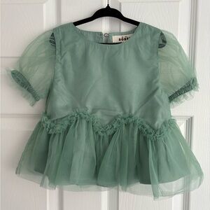 Mini Boden tulle party peplum top (5Y)